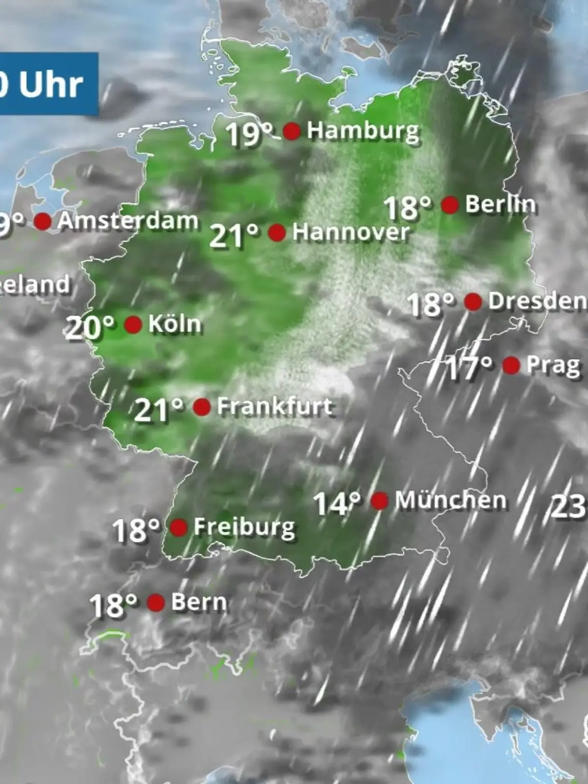 Bild zu: "Regen, Schauer und Gewitter - ungemütlicher Wochenausklang"