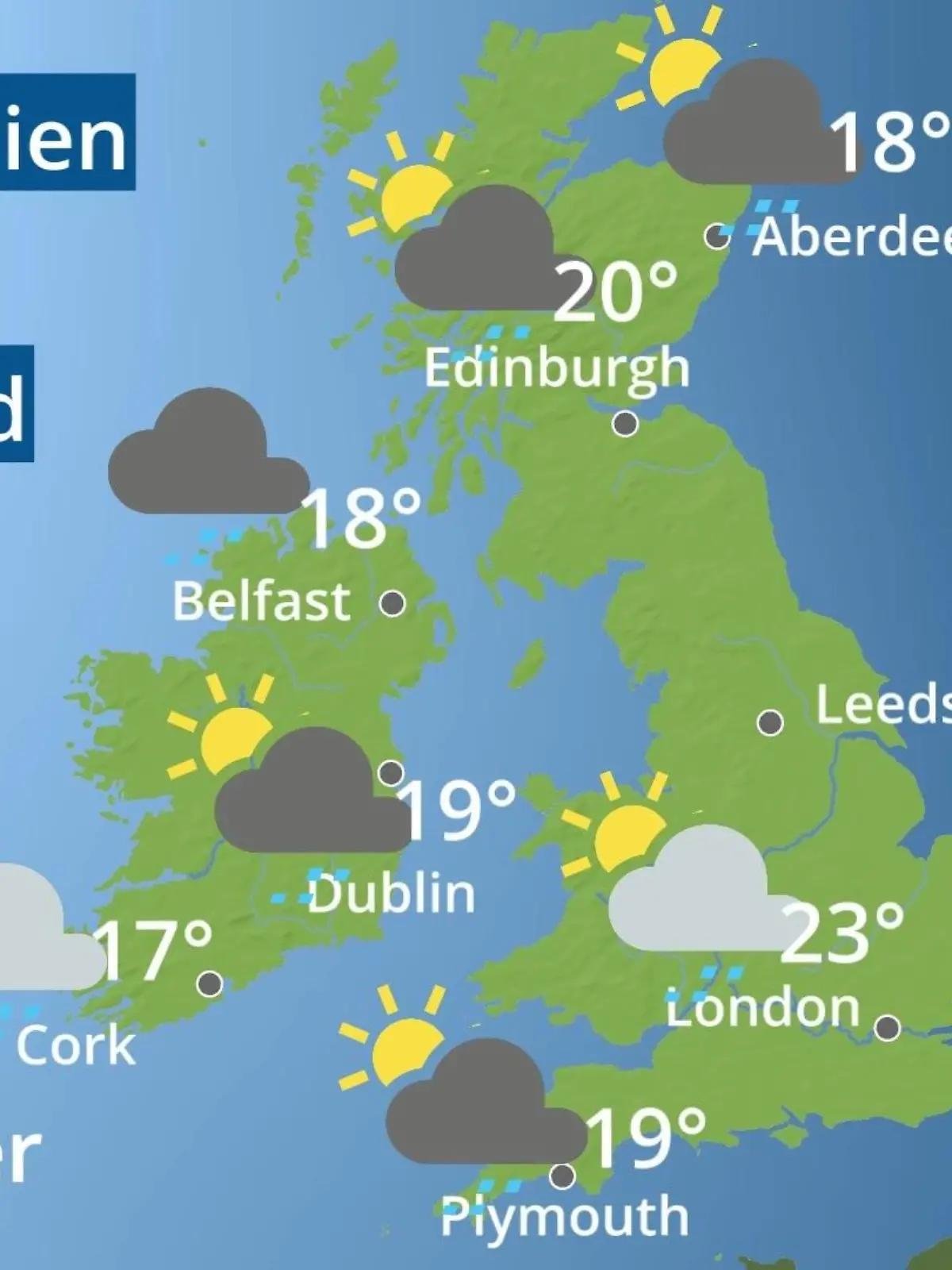 Bild zu: "England, Schottland, Wales: Wie wird das Wetter?"