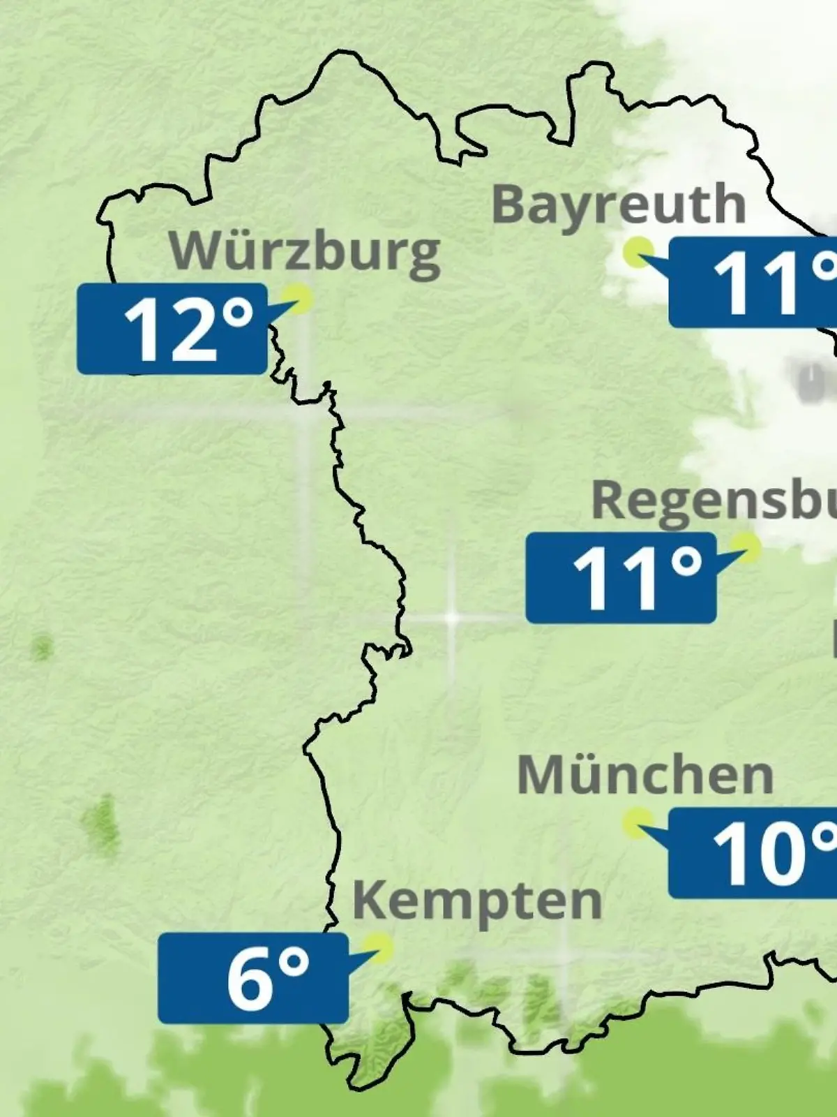 Bild zu: "Bayern: Wie wird das Wetter?"