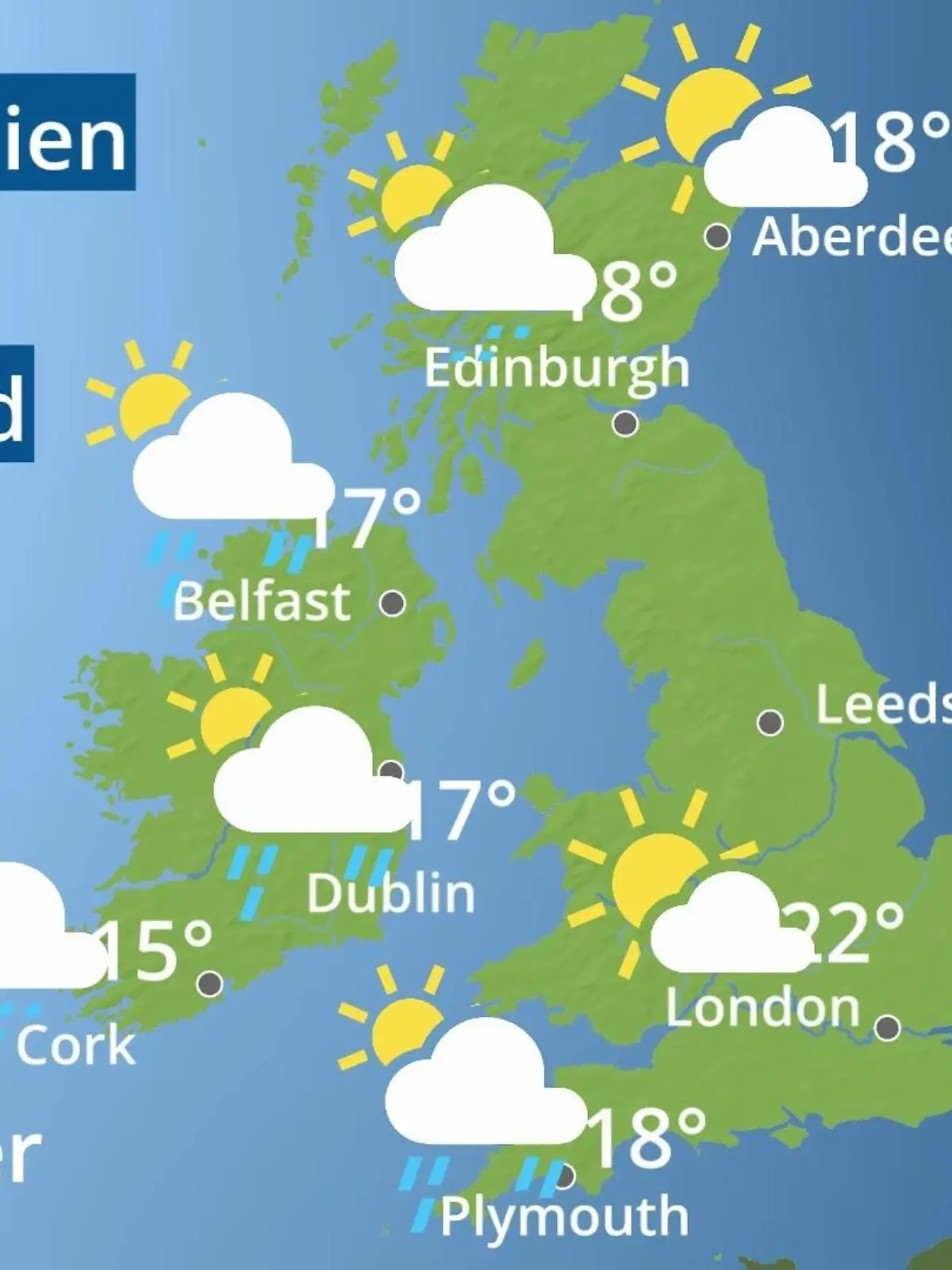 Bild zu: "England, Schottland, Wales: Wie wird das Wetter?"