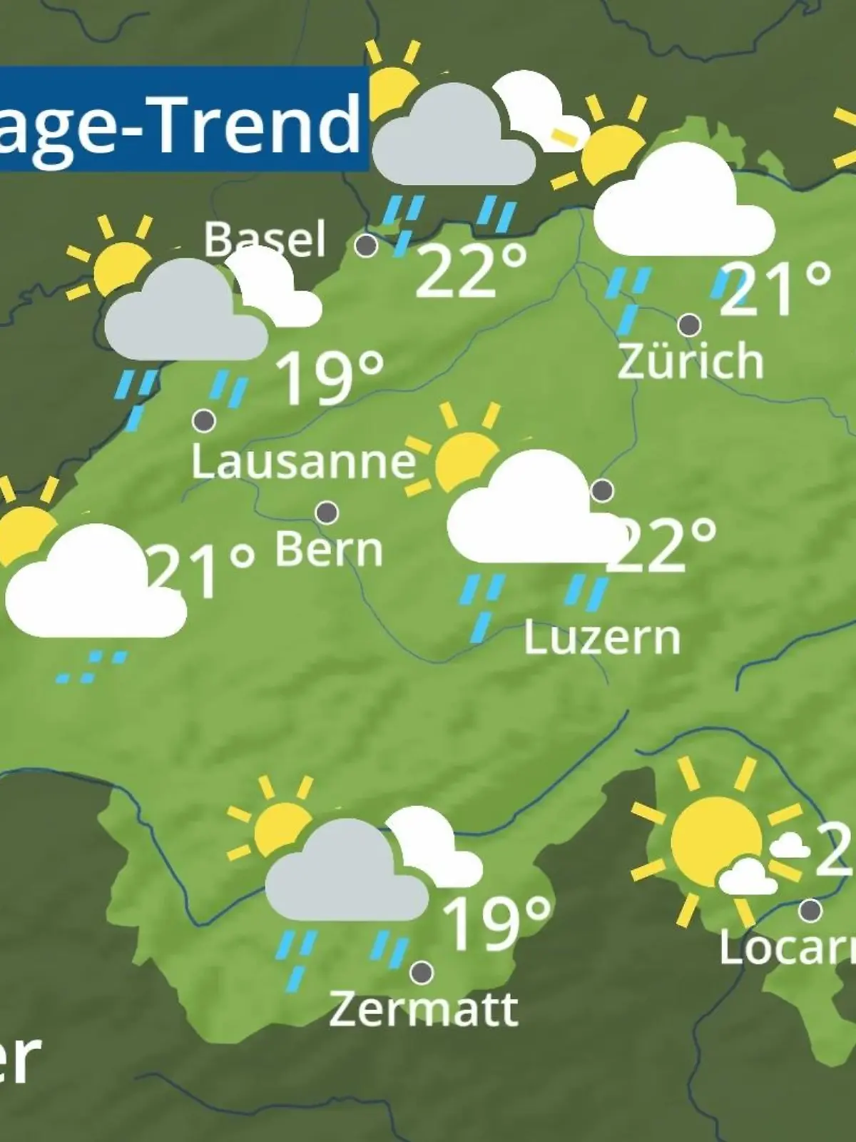 Bild zu: "Schweiz: Wie wird das Wetter?"