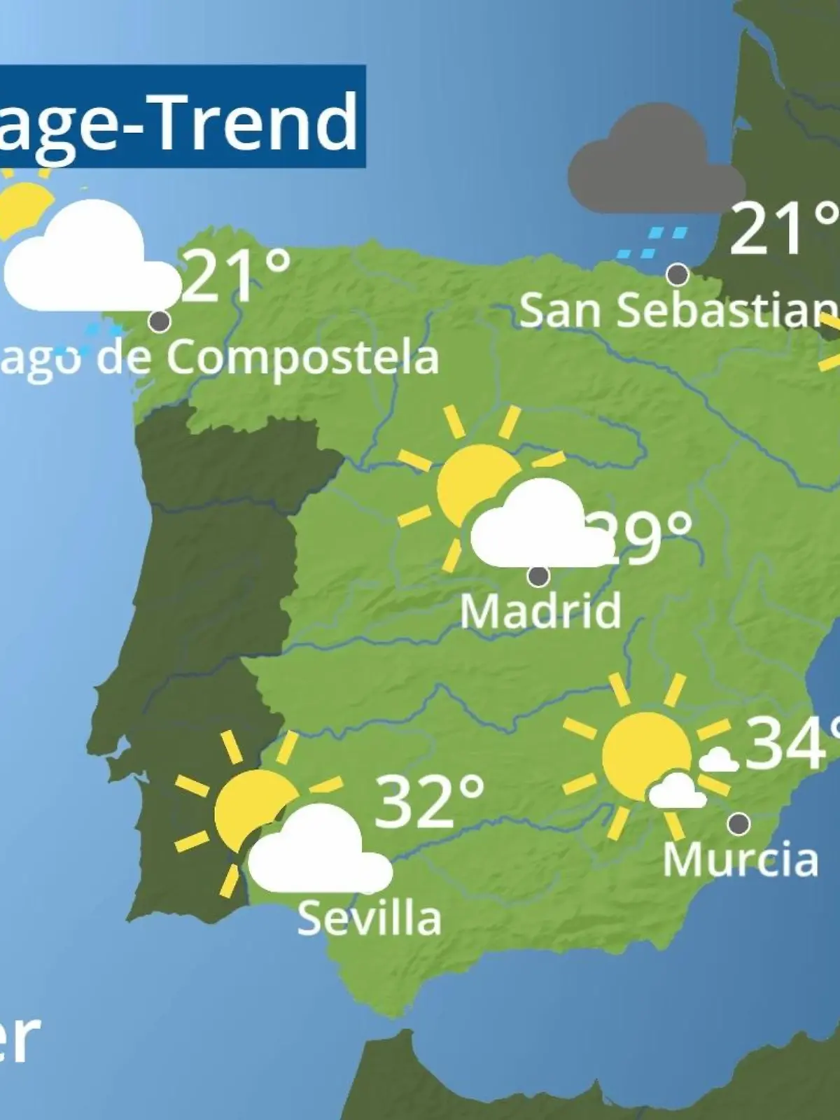 Bild zu: "Spanien: Wie wird das Wetter?"