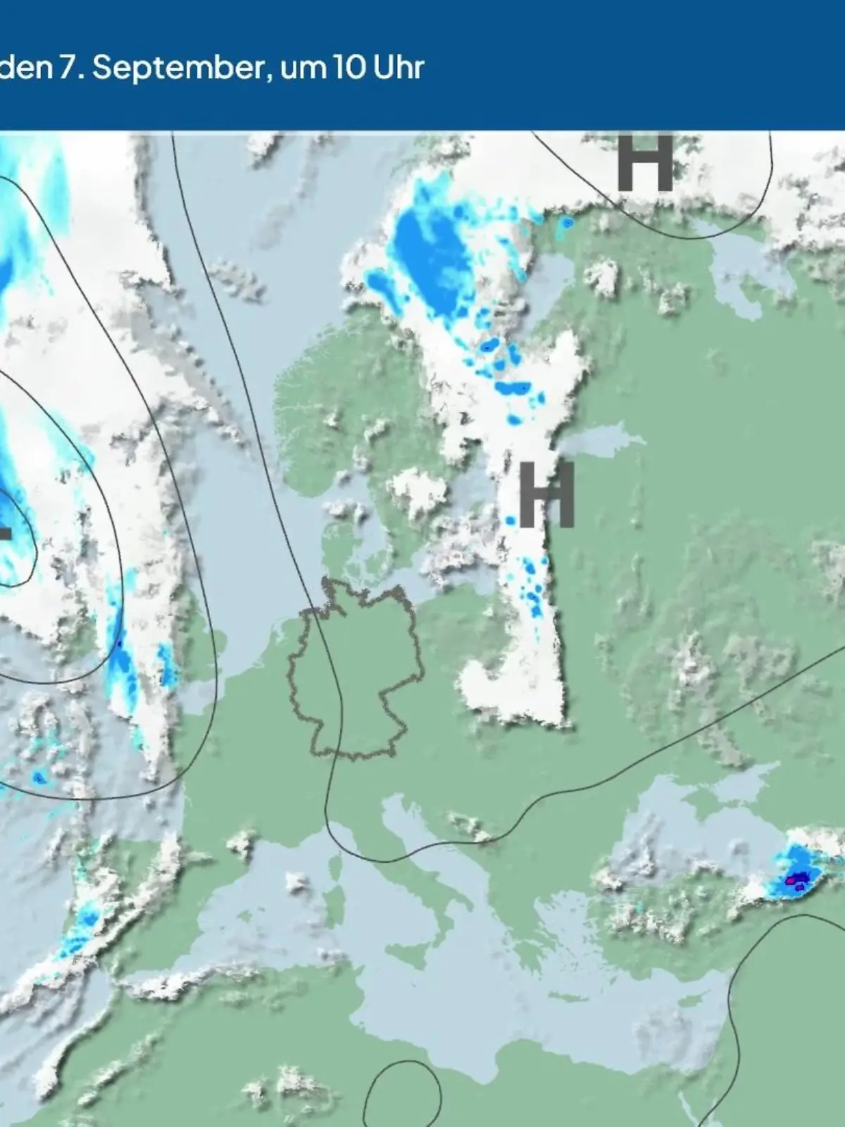 Bild zu: "Die Wetterlage der kommenden 5 Tage"
