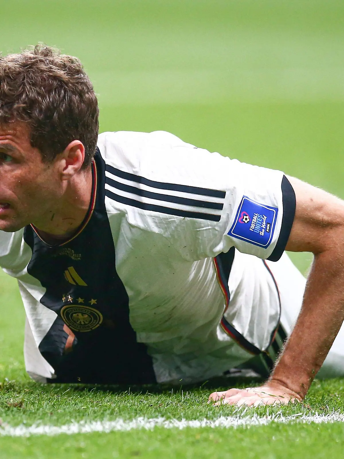  Mandatory Credit: Photo by Michael Zemanek/Shutterstock 13640393b Thomas Muller of Germany Costa Rica v Germany, FIFA World Cup, WM, Weltmeisterschaft, Fussball 2022, Group E, Football, Al Bayt Stadium, Al Khor, Qatar - 01 Dec 2022 Editorial Use Only Costa Rica v Germany, FIFA World Cup 2022, Group E, Football, Al Bayt Stadium, Al Khor, Qatar - 01 Dec 2022 Editorial Use Only PUBLICATIONxINxGERxSUIxAUTxHUNxGRExMLTxCYPxROUxBULxUAExKSAxONLY Copyright: xMichaelxZemanek/Shutterstockx 13640393b