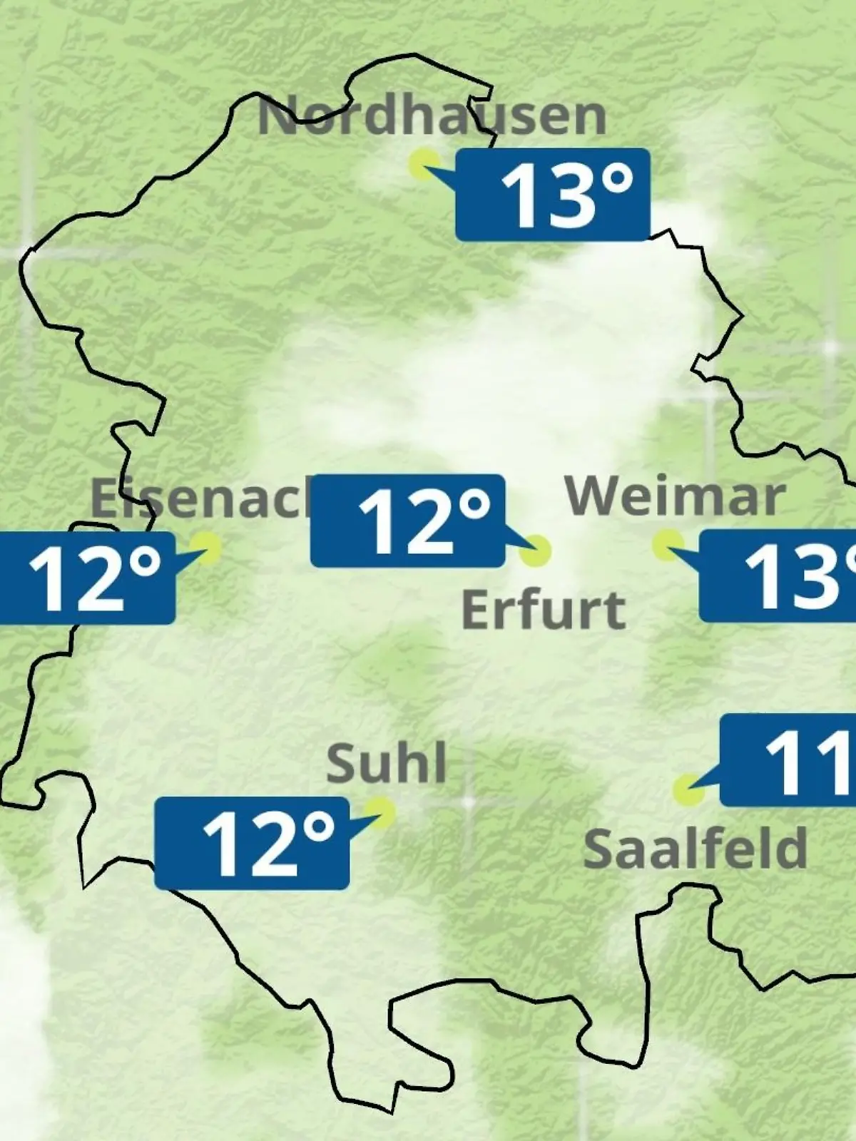 Bild zu: "Thüringen: Wie wird das Wetter?"