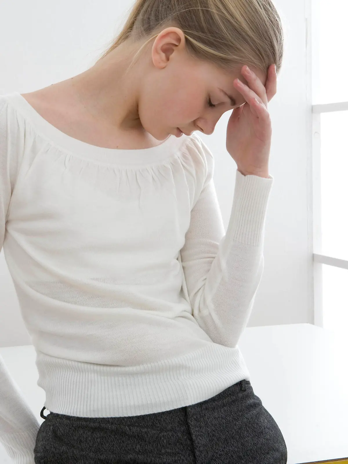 stressed woman Keine Weitergabe an Drittverwerter.