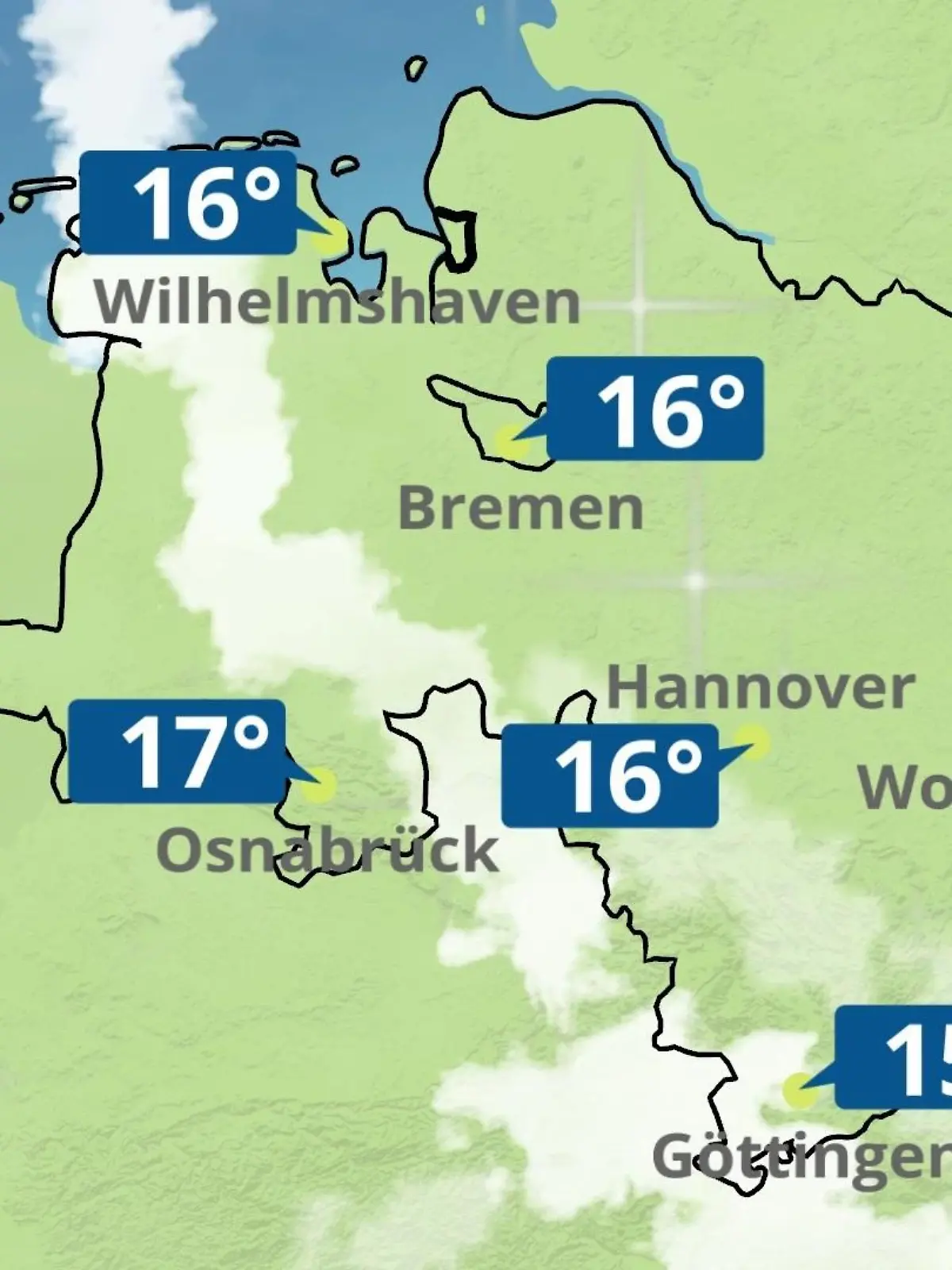 Bild zu: "Bremen und Niedersachsen: Wie wird das Wetter?"