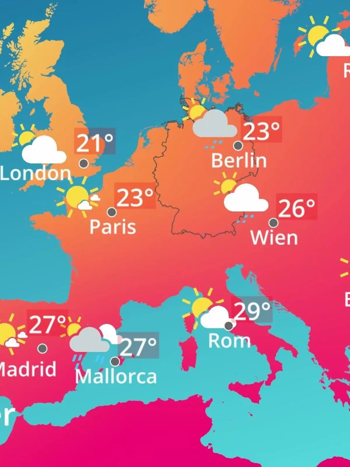 Bild zu: "Europa: Wie wird das Wetter?"