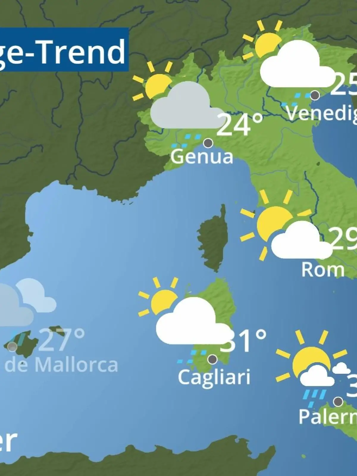 Bild zu: "Italien: Wie wird das Wetter?"