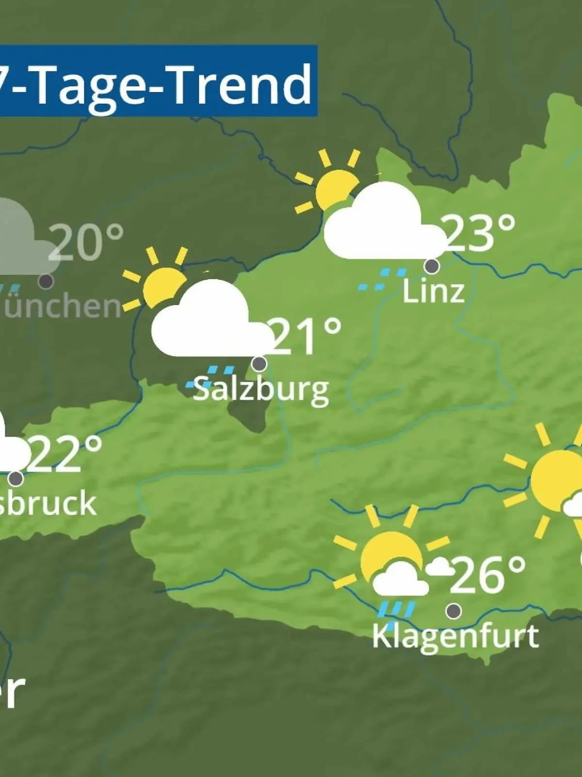 Bild zu: "Österreich: Wie wird das Wetter?"