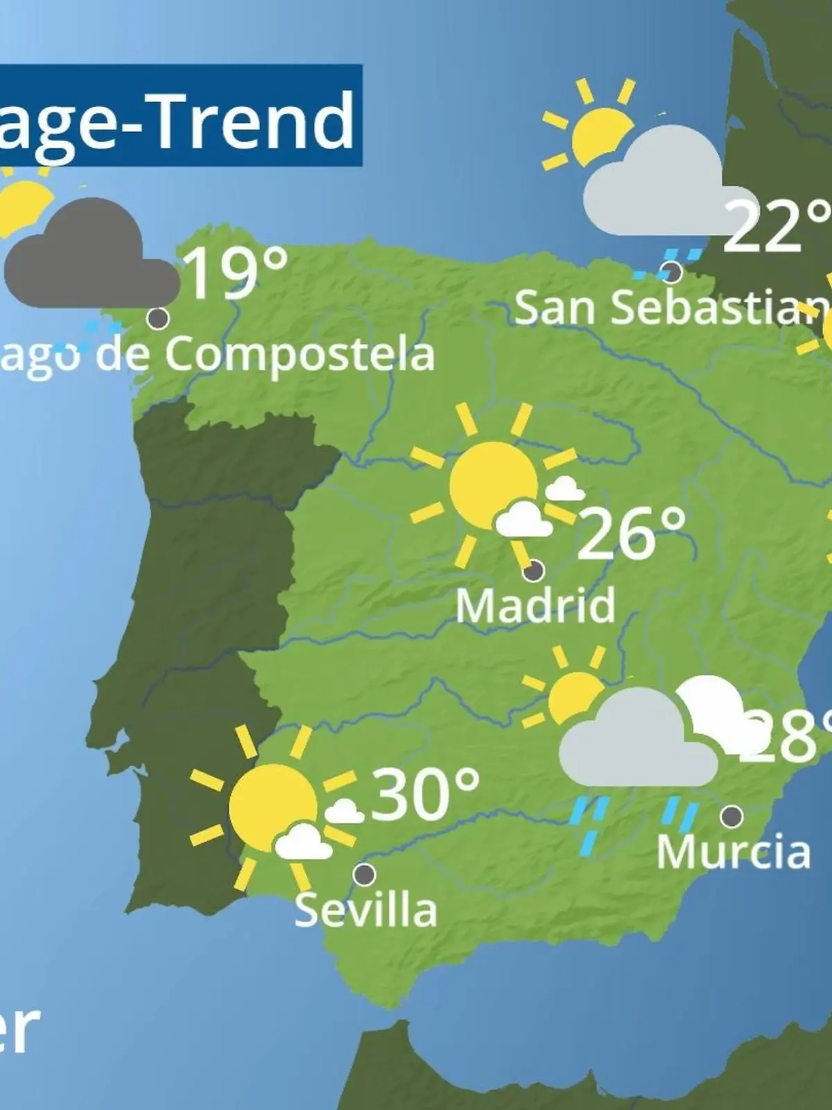 Bild zu: "Spanien: Wie wird das Wetter?"