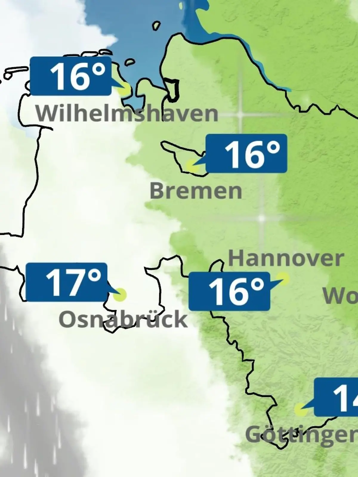 Bild zu: "Bremen und Niedersachsen: Wie wird das Wetter?"