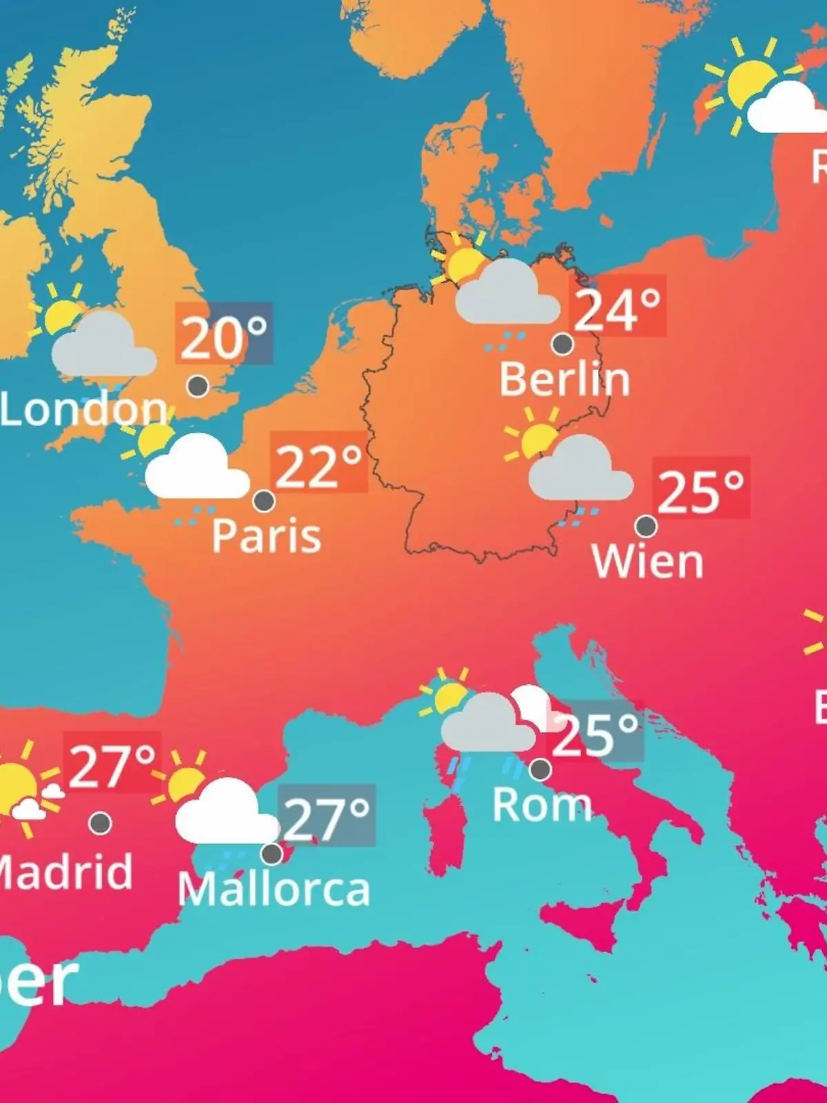Bild zu: "Europa: Wie wird das Wetter?"