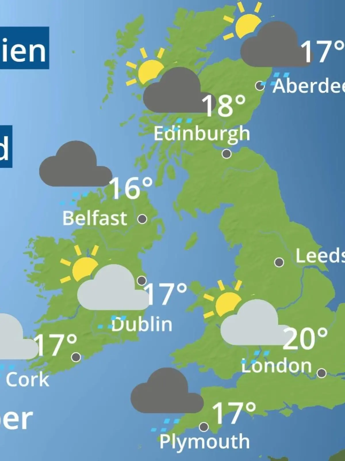 Bild zu: "England, Schottland, Wales: Wie wird das Wetter?"