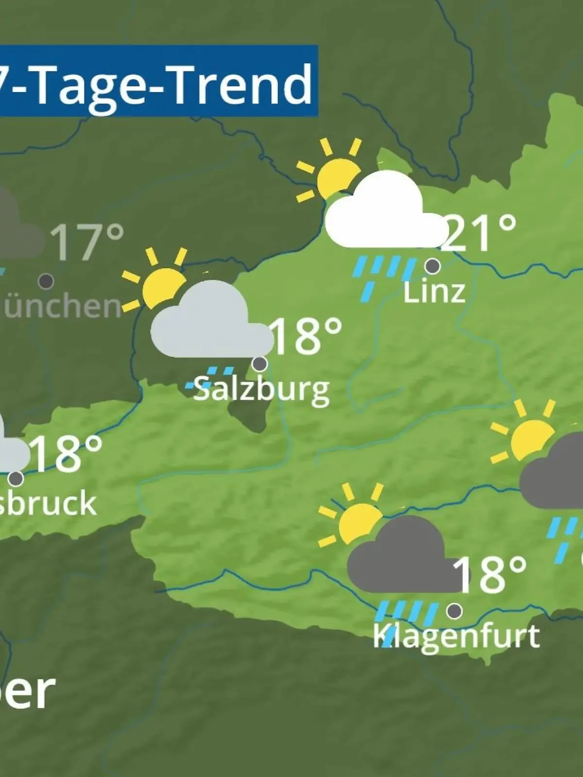 Bild zu: "Österreich: Wie wird das Wetter?"