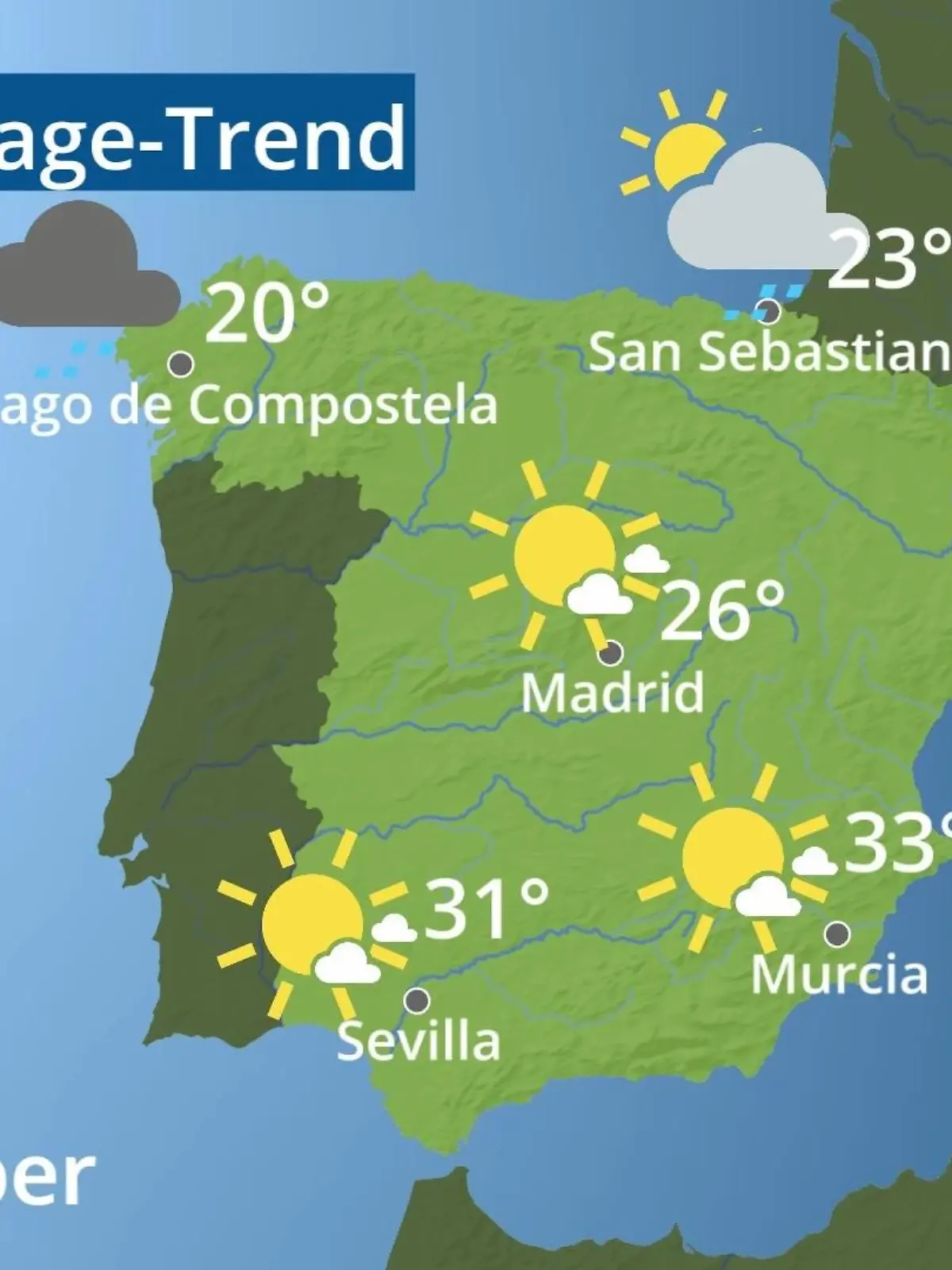 Bild zu: "Spanien: Wie wird das Wetter?"