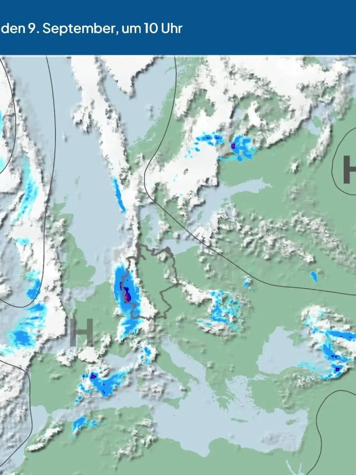 Bild zu: "Die Wetterlage der kommenden 5 Tage"