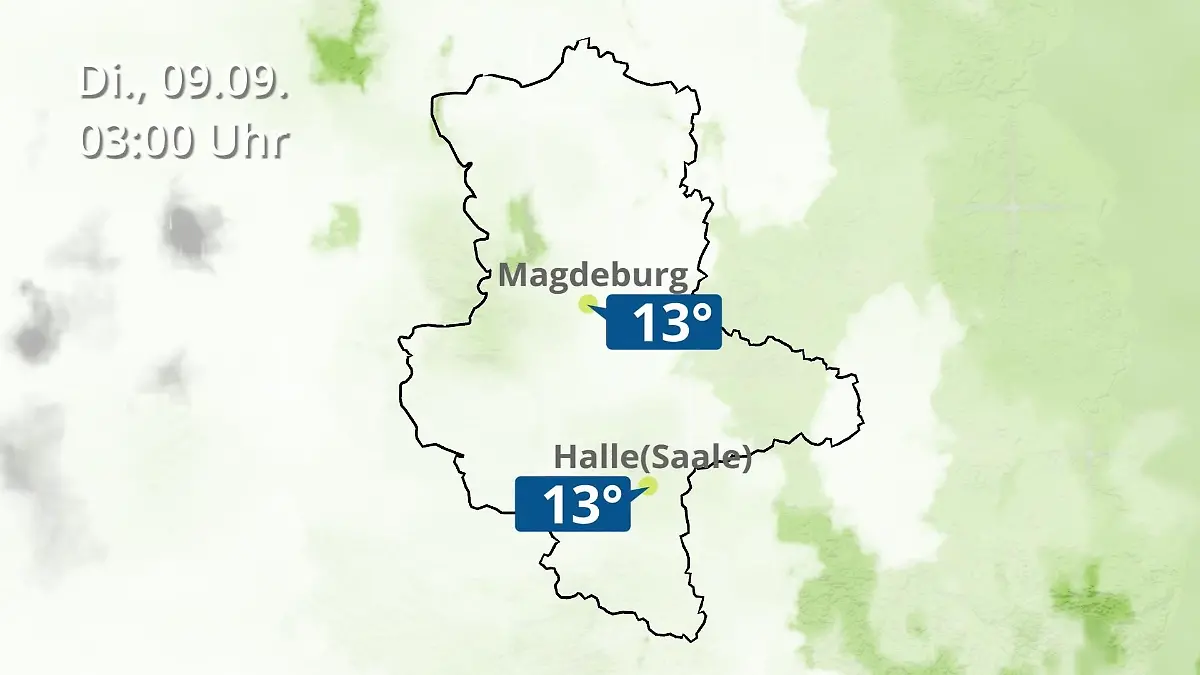 Sachsen-Anhalt: Wie wird das Wetter? Regen und Wolkenfilm für Halle und Magdeburg