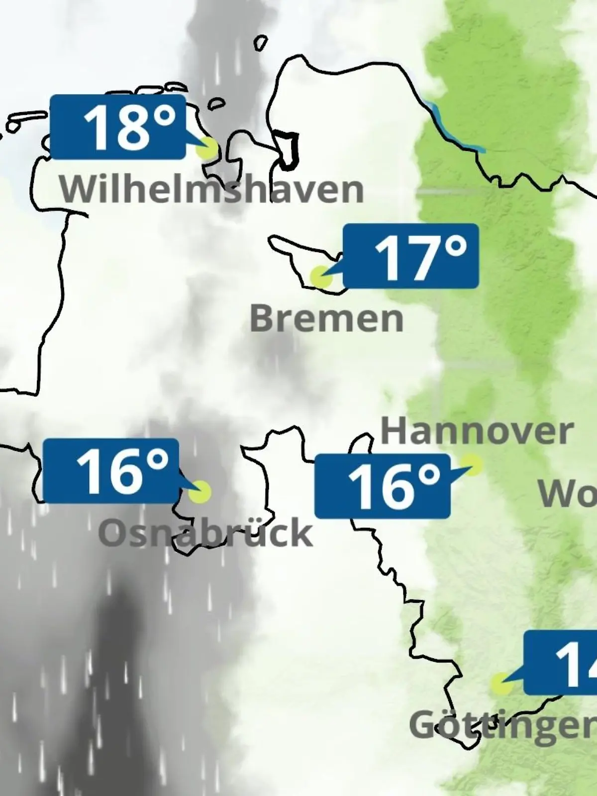 Bild zu: "Bremen und Niedersachsen: Wie wird das Wetter?"