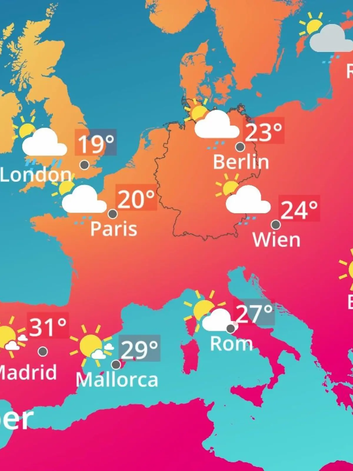 Bild zu: "Europa: Wie wird das Wetter?"