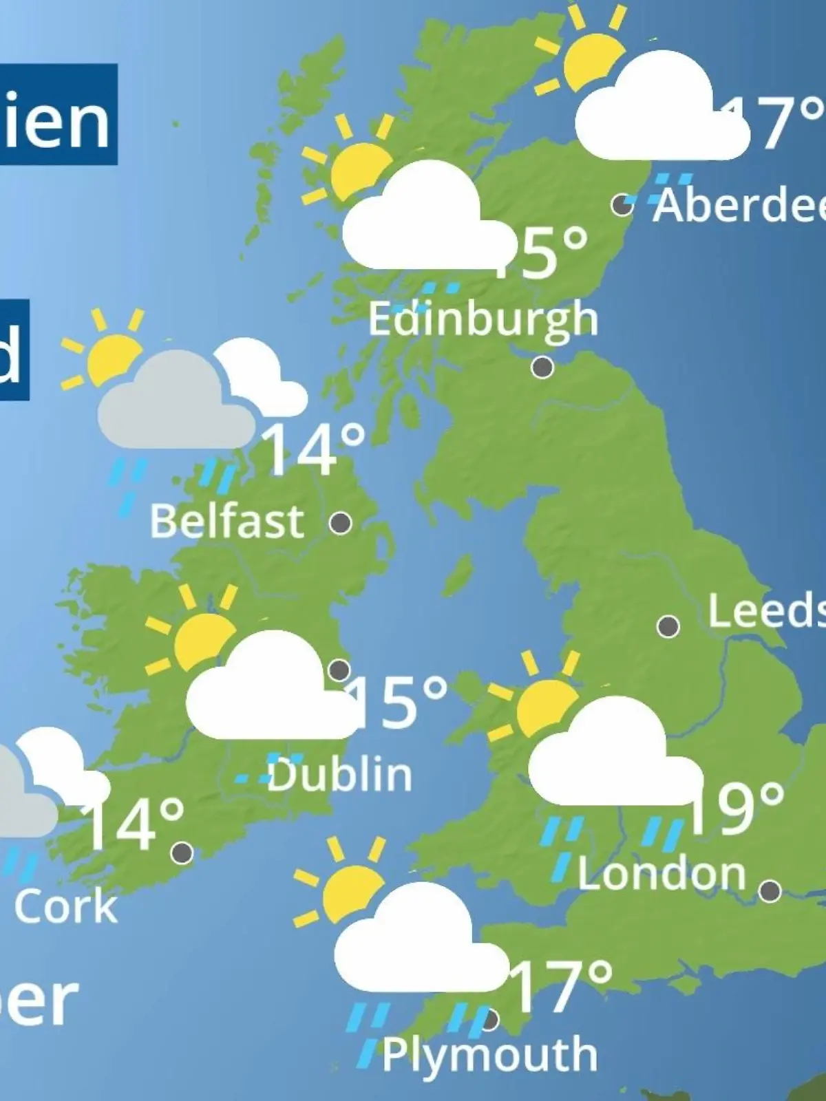 Bild zu: "England, Schottland, Wales: Wie wird das Wetter?"
