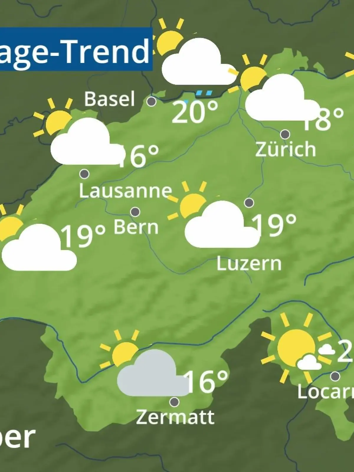 Bild zu: "Schweiz: Wie wird das Wetter?"