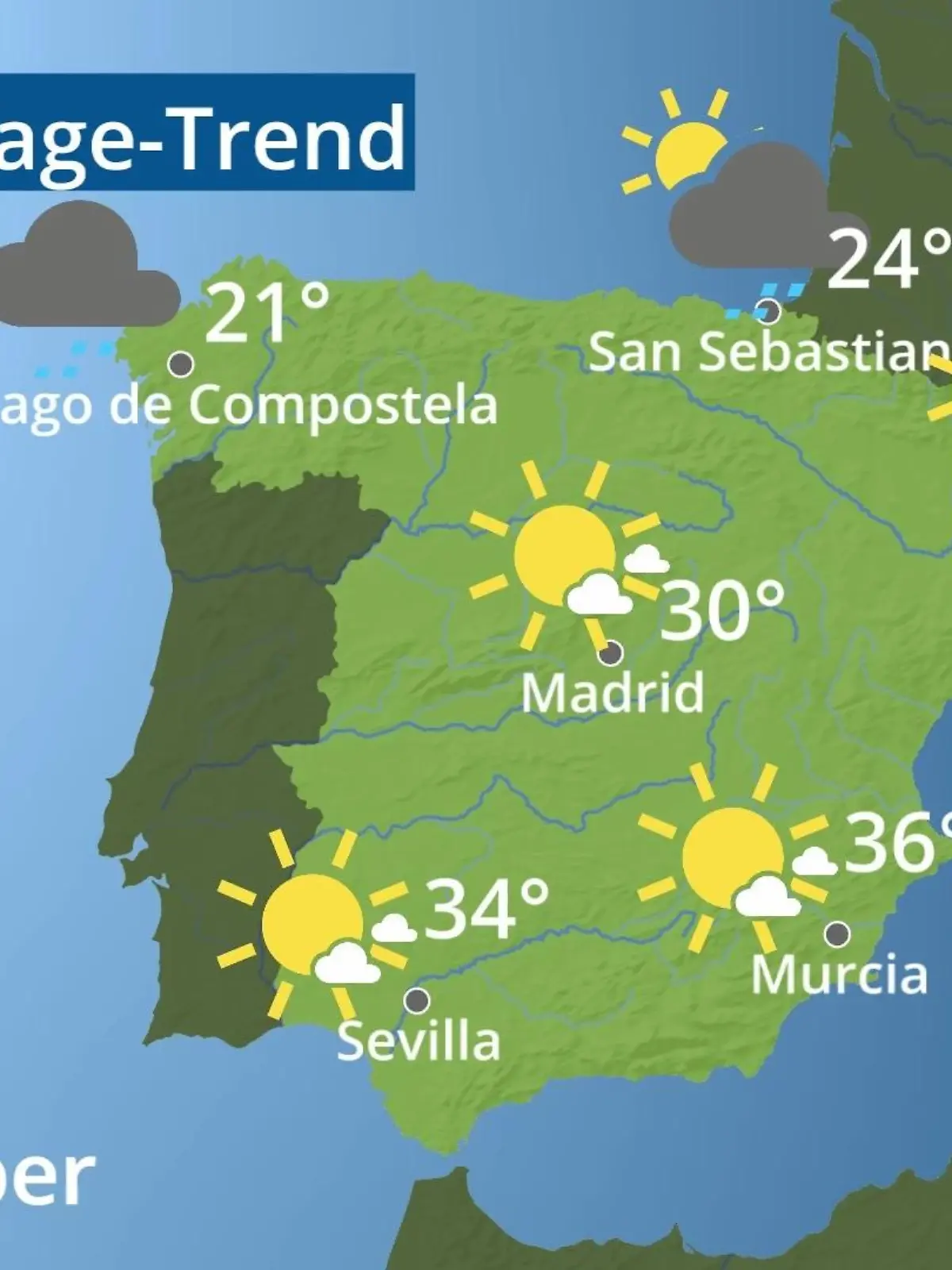 Bild zu: "Spanien: Wie wird das Wetter?"