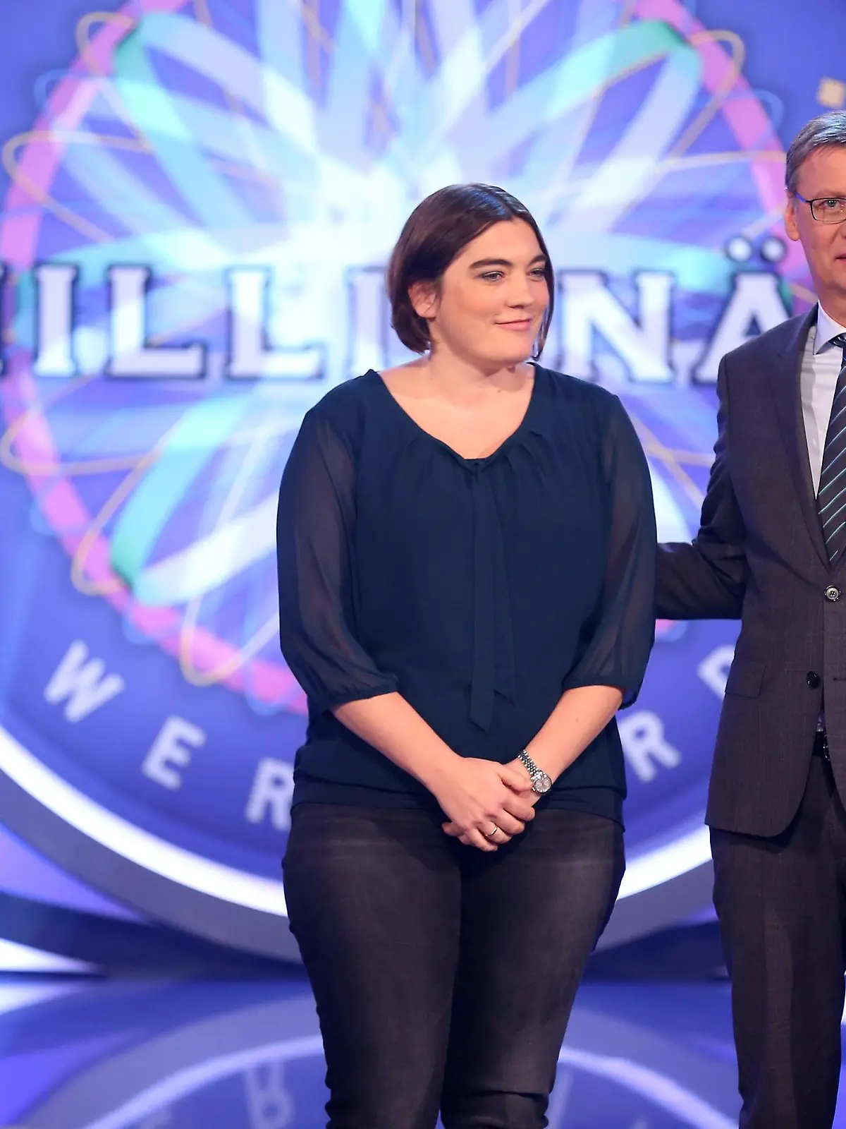 Günther Jauch mit Alena Schröder aus Berlin
