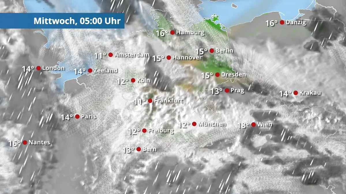 Der große Regen ist durch - Schauer bleiben Der Regen- und Wolkenfilm für 48 Stunden