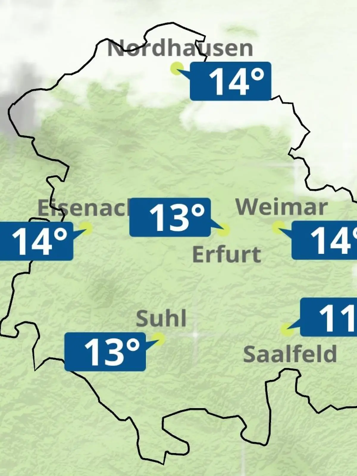 Bild zu: "Thüringen: Wie wird das Wetter?"