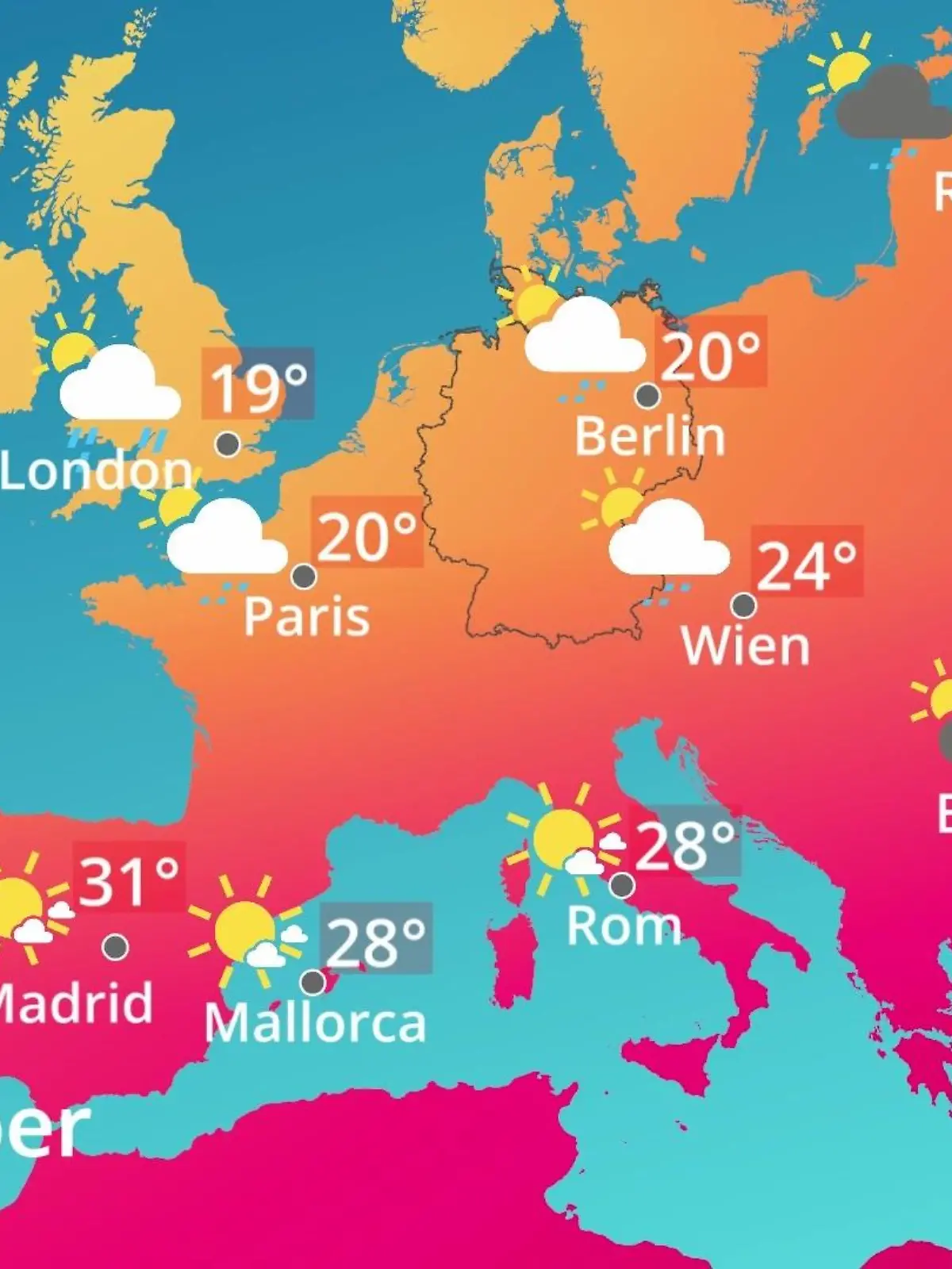 Bild zu: "Europa: Wie wird das Wetter?"