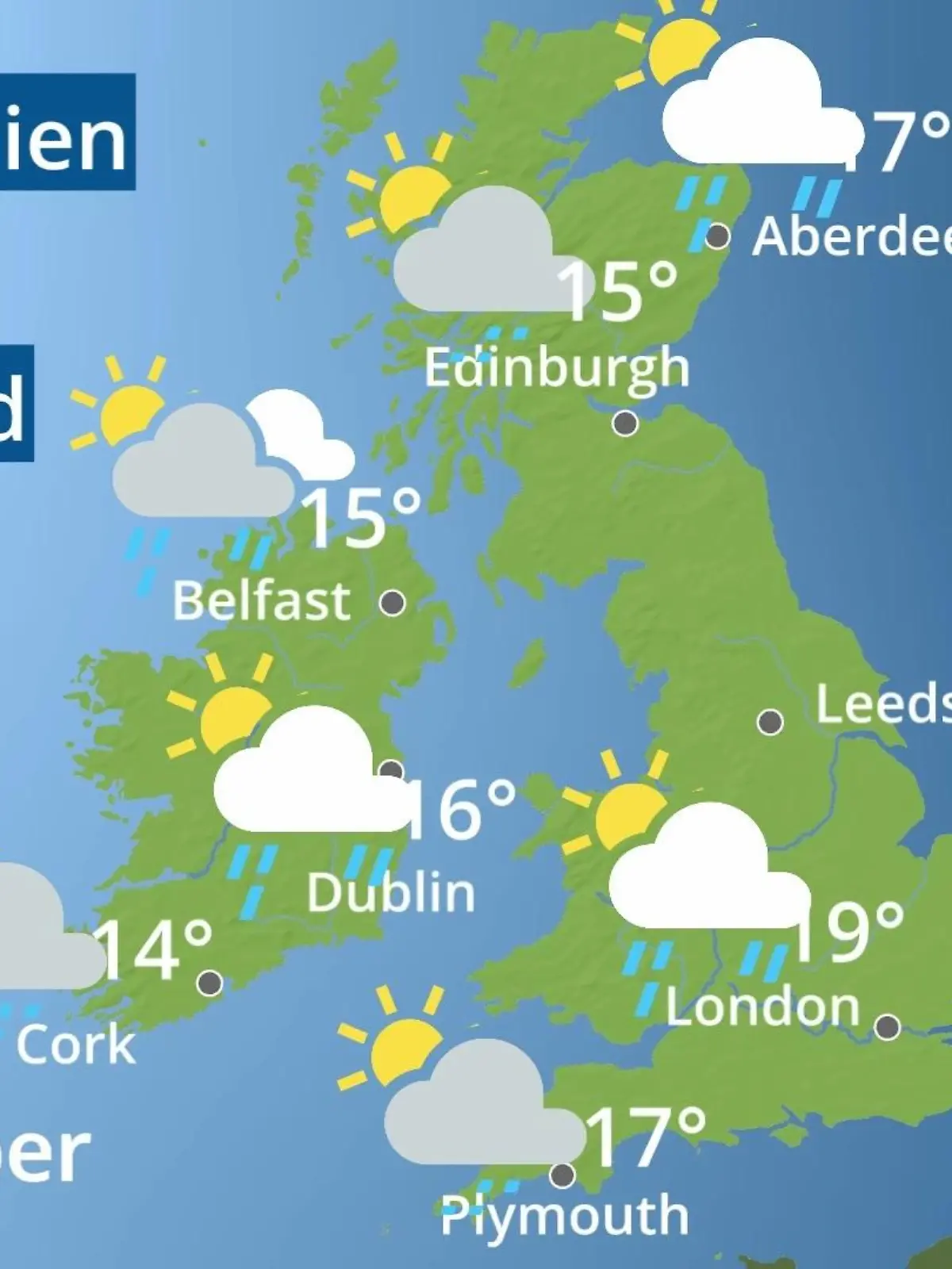 Bild zu: "England, Schottland, Wales: Wie wird das Wetter?"