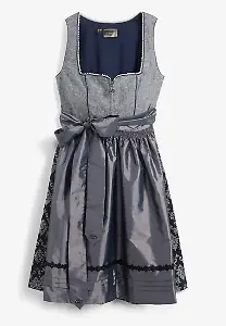 Dirndl mit Jacquard und Schürze
