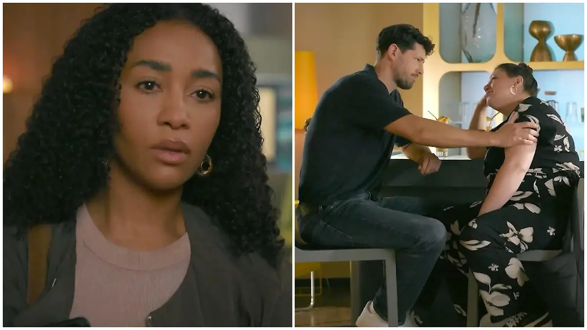 Imani beobachtet Vanessa und Jan an der Bar AWZ-Folge vom 19.09.25 auf RTL+