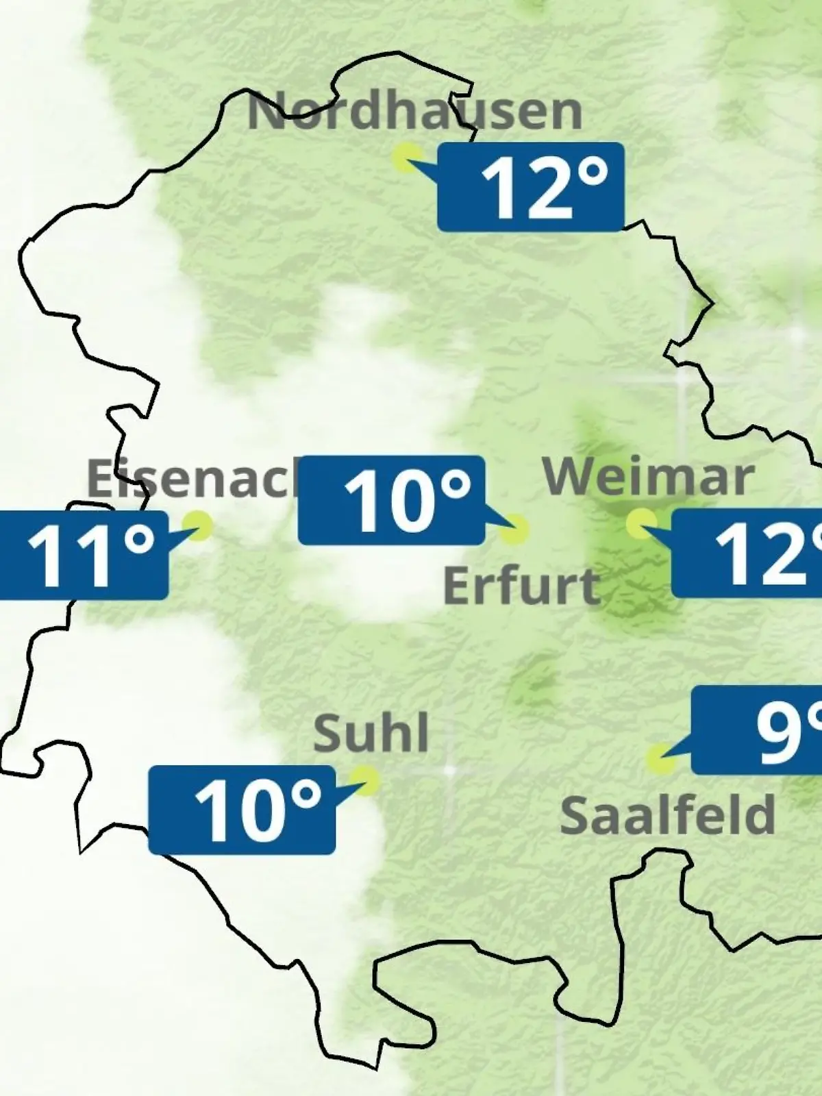 Bild zu: "Thüringen: Wie wird das Wetter?"