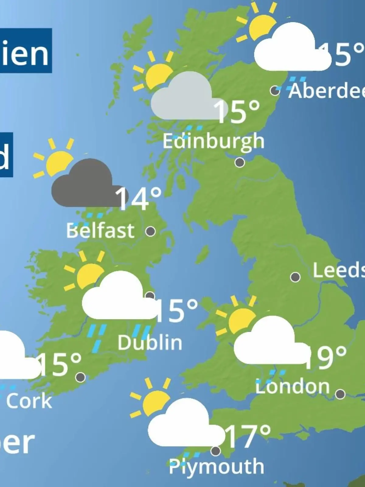 Bild zu: "England, Schottland, Wales: Wie wird das Wetter?"