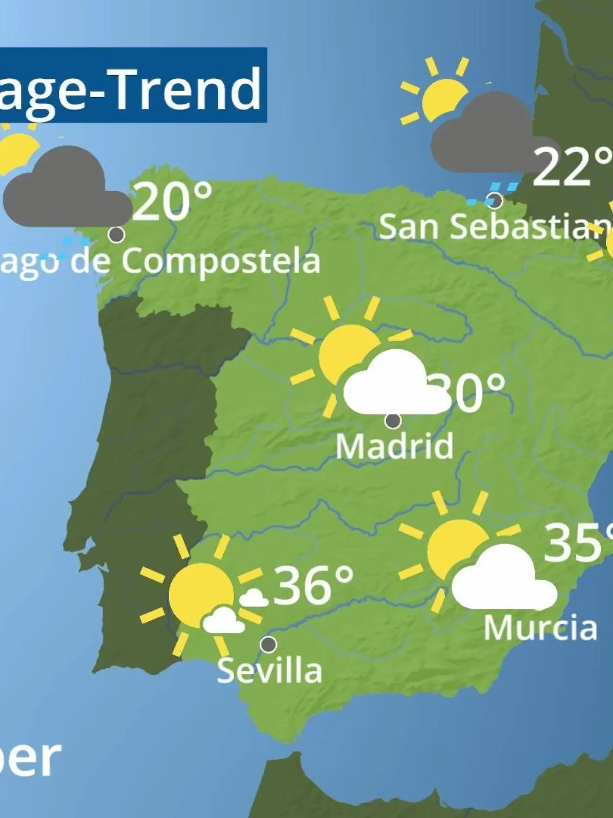 Bild zu: "Spanien: Wie wird das Wetter?"
