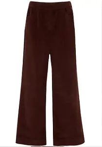 Weite Stretch-Cordhose, High-Waist