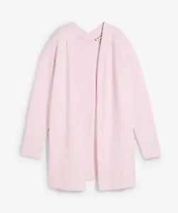 Long-Sweatjacke aus weichem Baumwoll-Mix