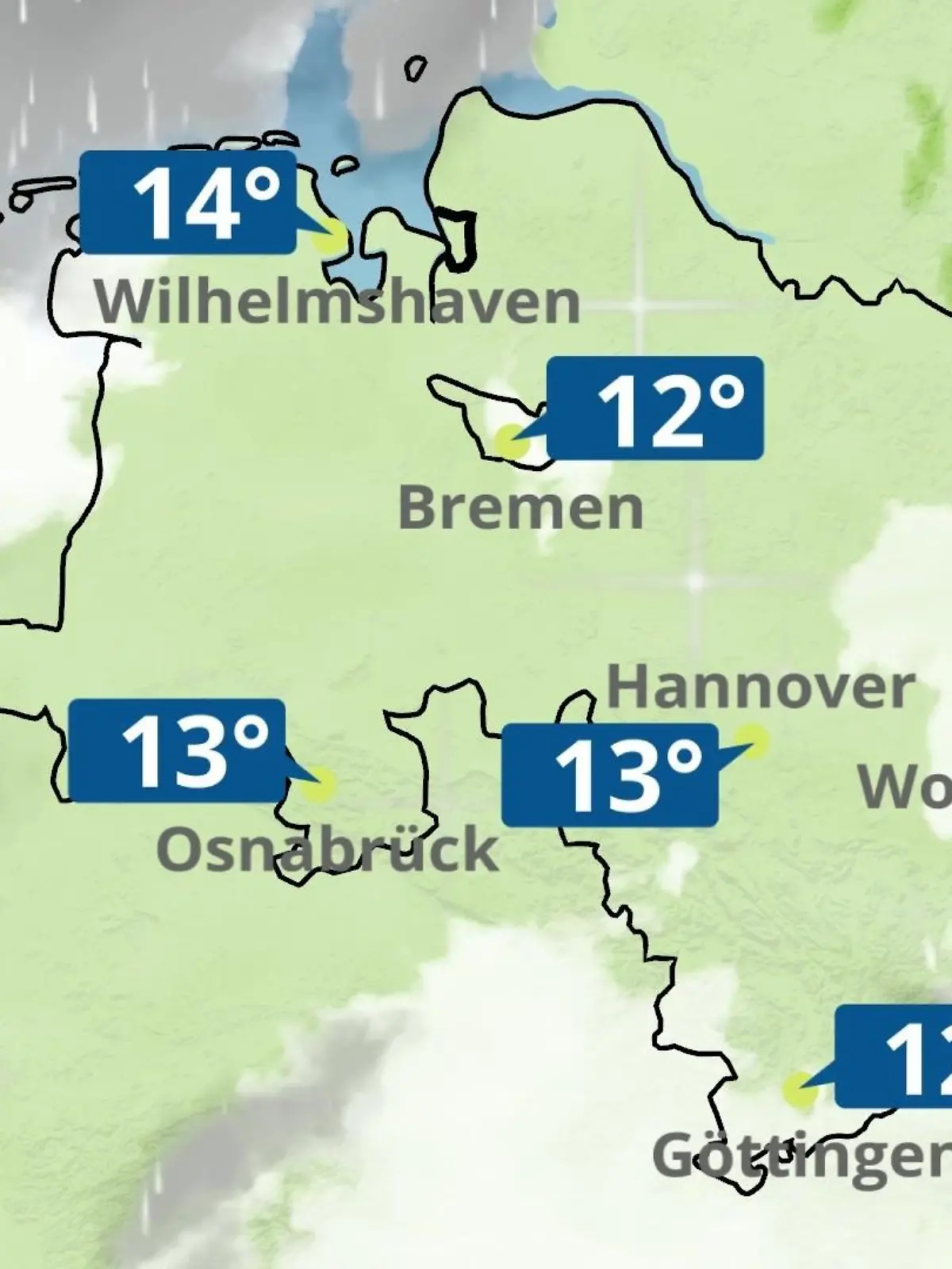 Bild zu: "Bremen und Niedersachsen: Wie wird das Wetter?"