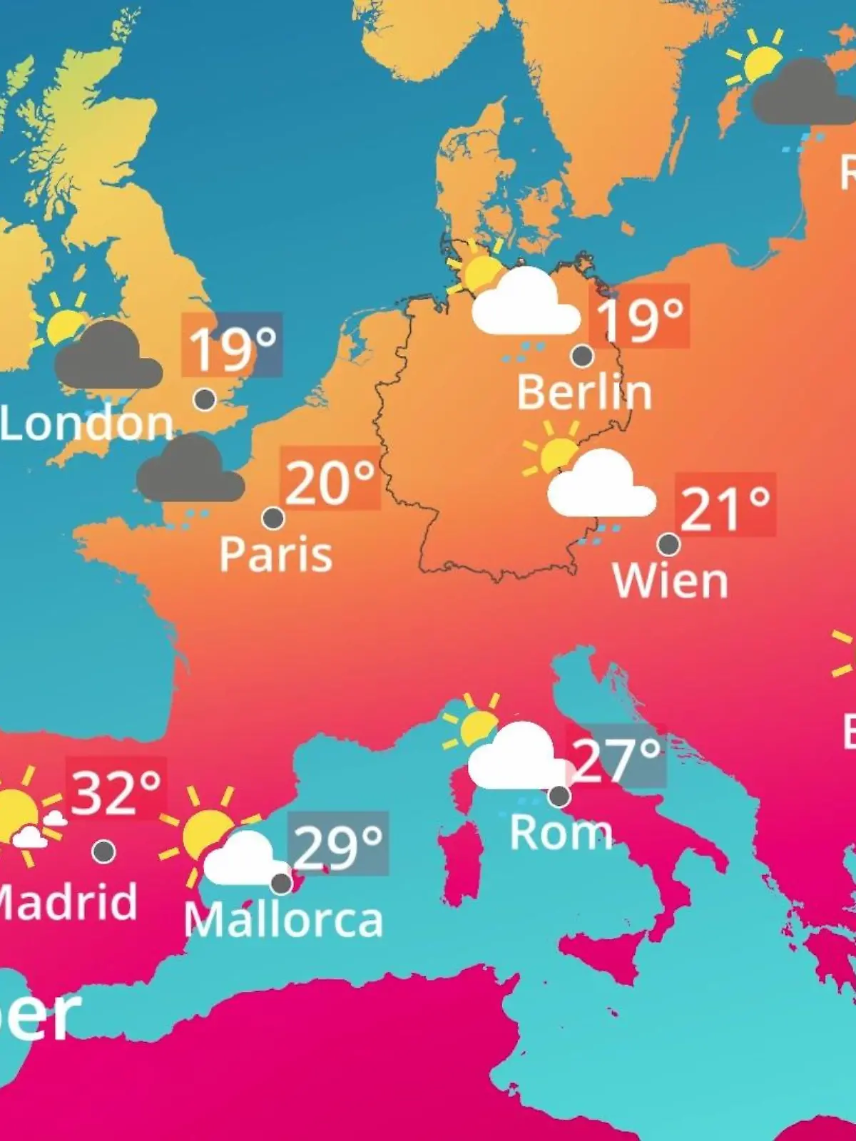 Bild zu: "Europa: Wie wird das Wetter?"