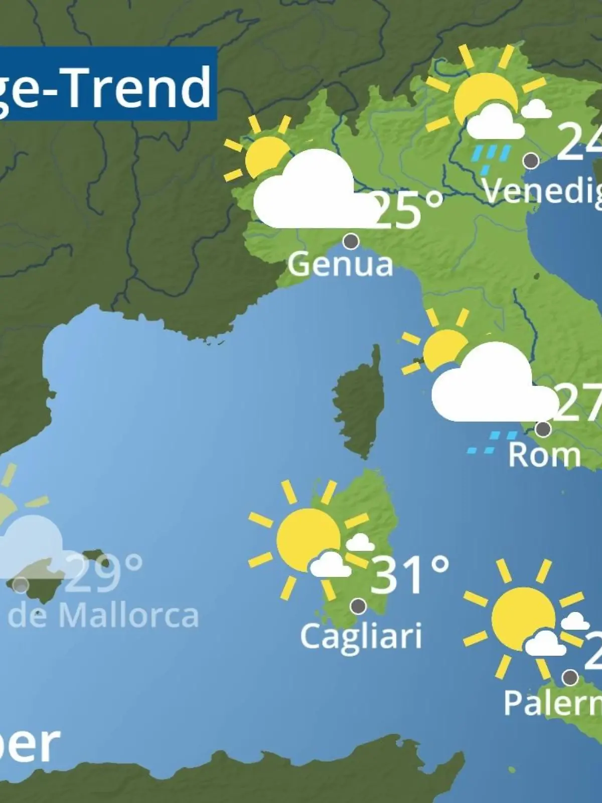 Bild zu: "Italien: Wie wird das Wetter?"