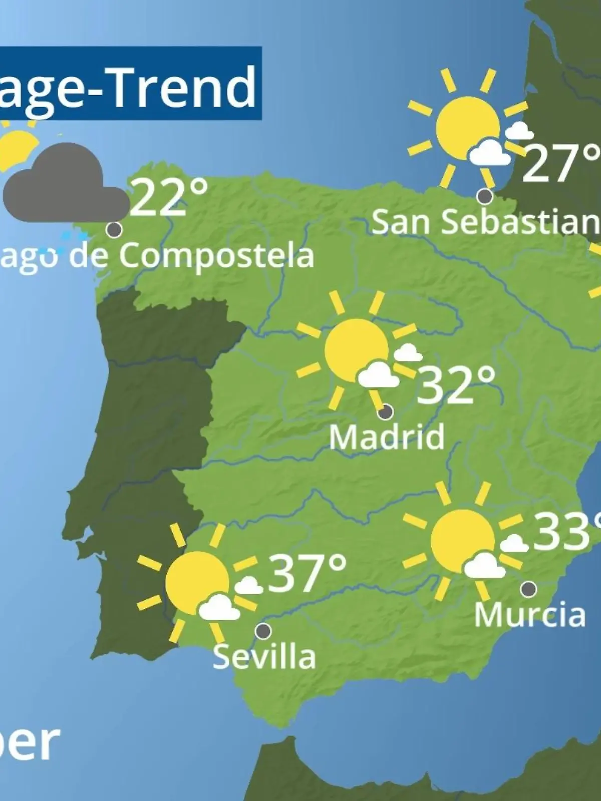 Bild zu: "Spanien: Wie wird das Wetter?"