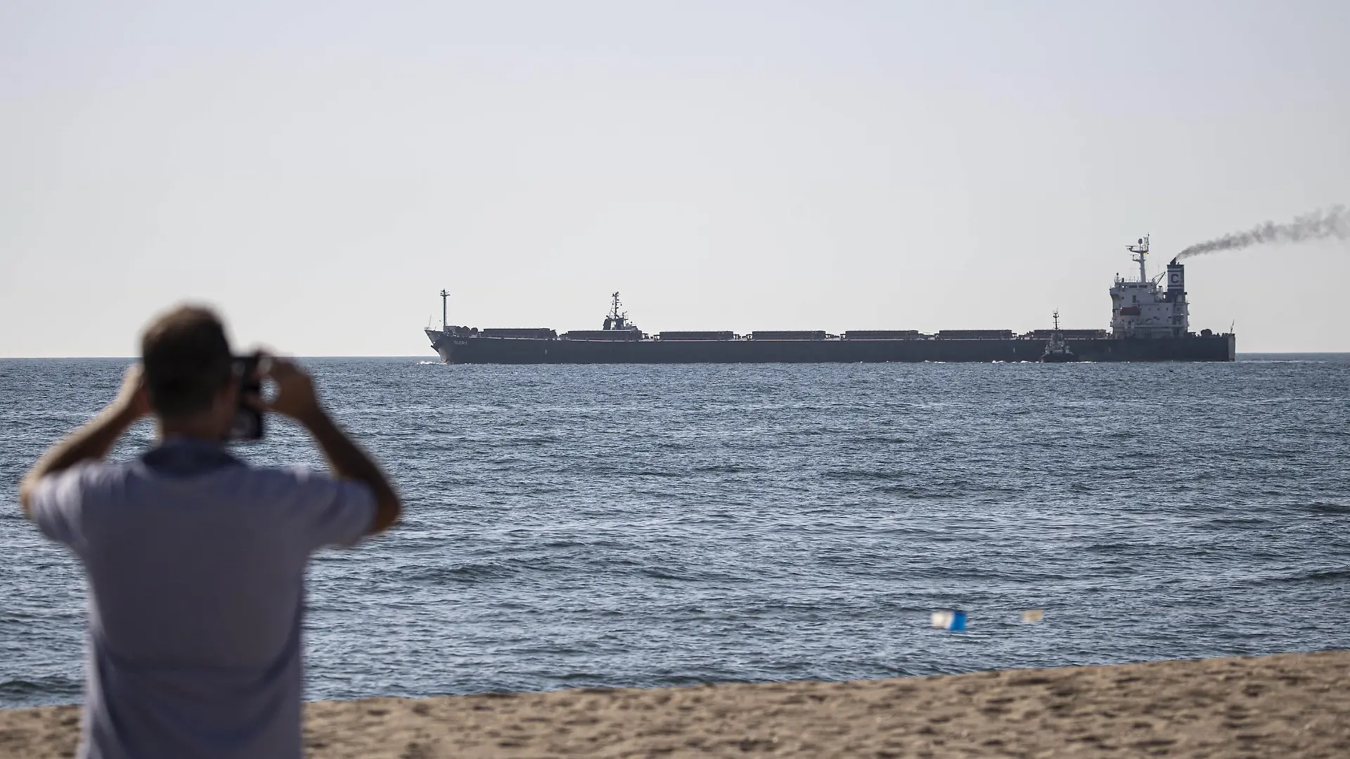 ODESSA, UKRAINE - AUGUST 7: The vessel "Glory" carrying leaves Chornomorsk port as part of a recent grain export deal signed between Turkiye, the UN, Russia, and Ukraine, in Odessa, Ukraine on August 7, 2022. The ships Mustafa Necati, Star Helena and Glory left Chornomorsk port, and the other Riva Mind left the port of Odesa. Metin Aktas / Anadolu Agency