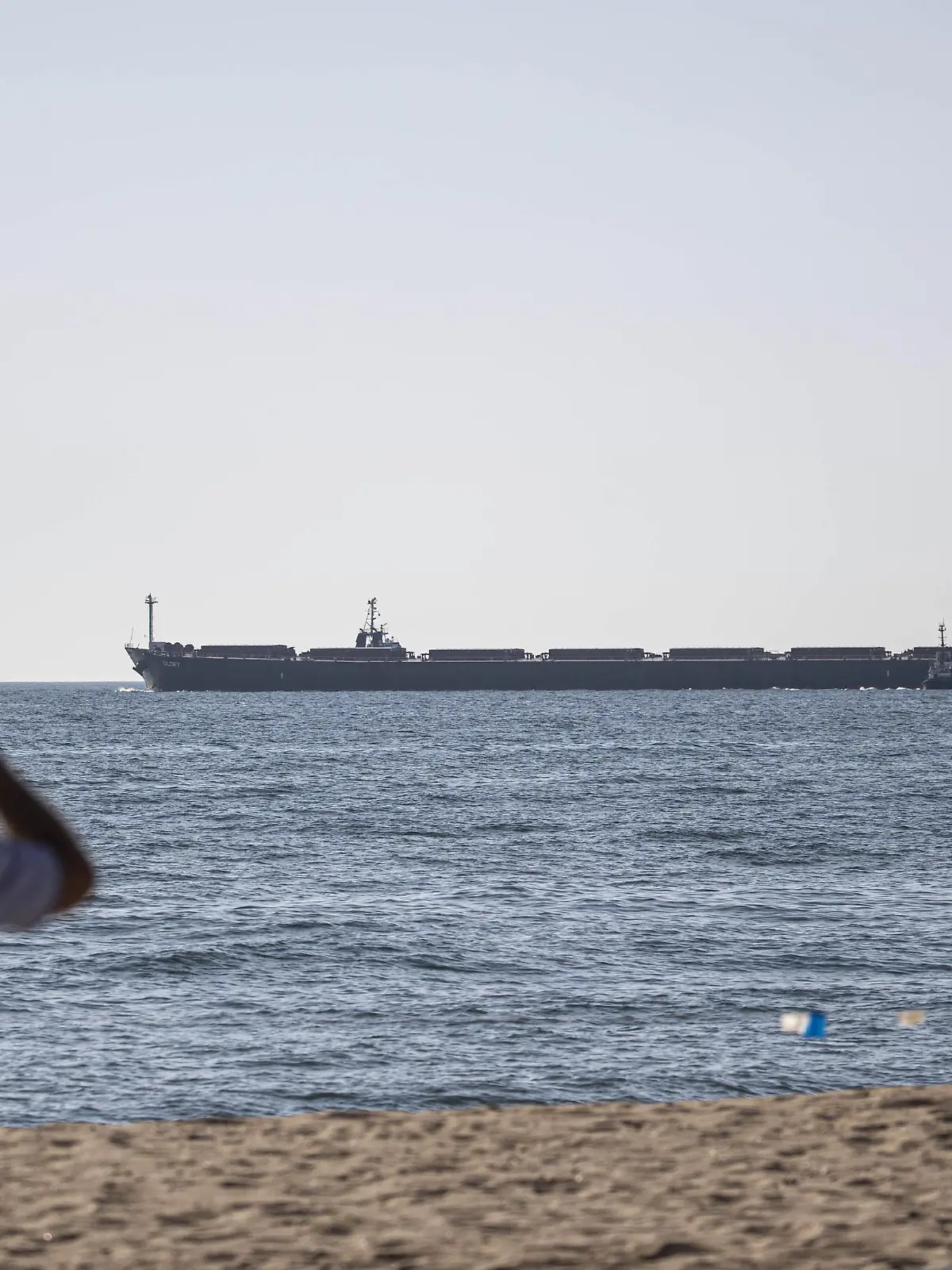 ODESSA, UKRAINE - AUGUST 7: The vessel "Glory" carrying leaves Chornomorsk port as part of a recent grain export deal signed between Turkiye, the UN, Russia, and Ukraine, in Odessa, Ukraine on August 7, 2022. The ships Mustafa Necati, Star Helena and Glory left Chornomorsk port, and the other Riva Mind left the port of Odesa. Metin Aktas / Anadolu Agency