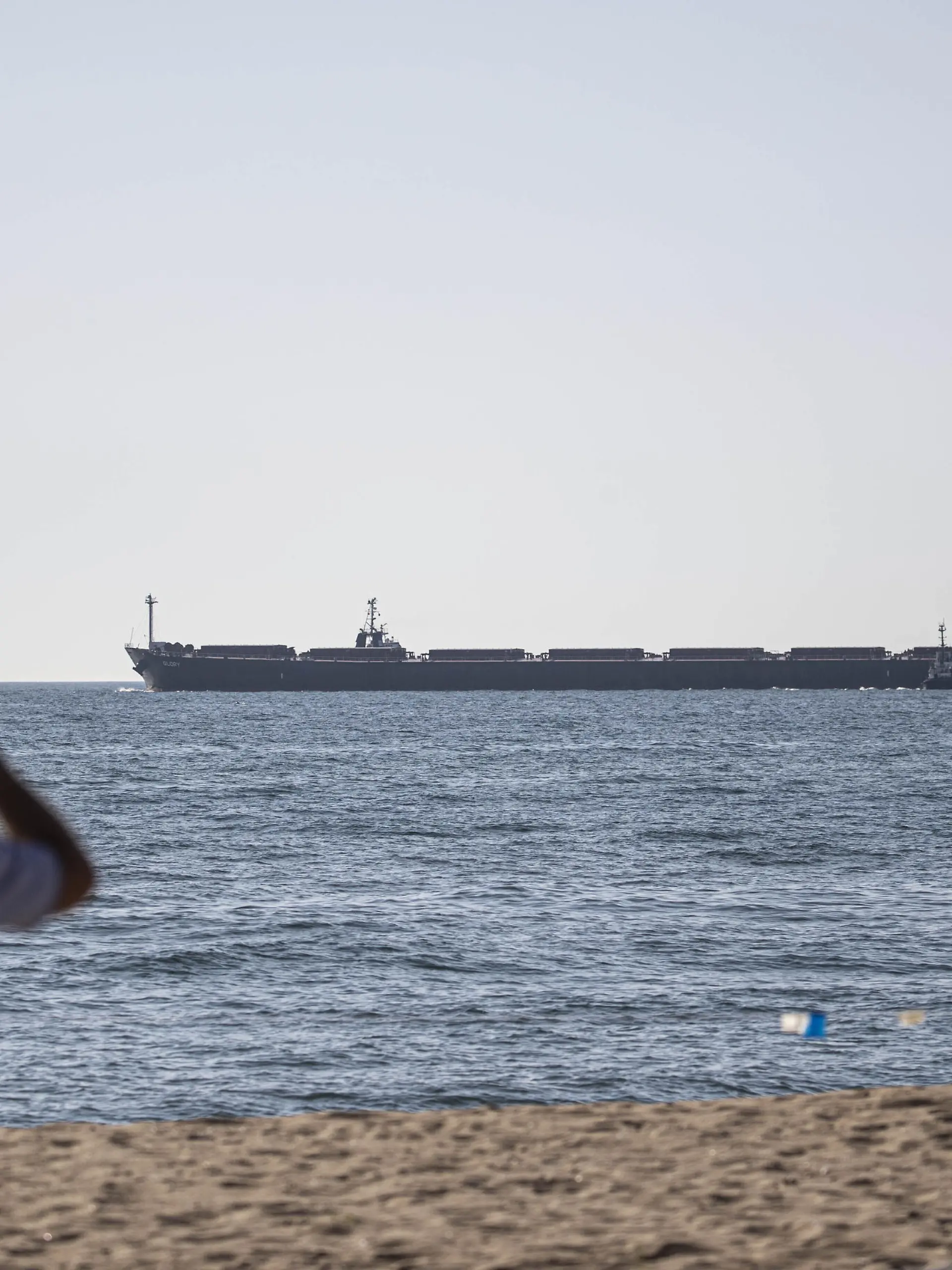 ODESSA, UKRAINE - AUGUST 7: The vessel "Glory" carrying leaves Chornomorsk port as part of a recent grain export deal signed between Turkiye, the UN, Russia, and Ukraine, in Odessa, Ukraine on August 7, 2022. The ships Mustafa Necati, Star Helena and Glory left Chornomorsk port, and the other Riva Mind left the port of Odesa. Metin Aktas / Anadolu Agency