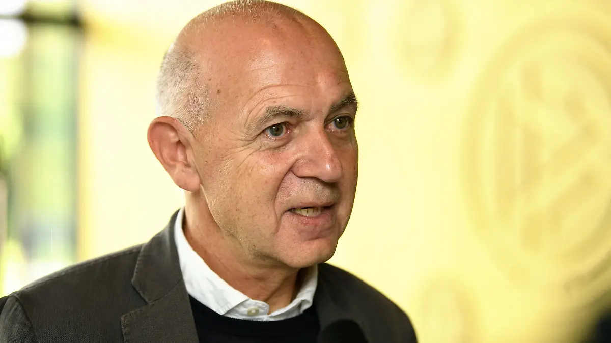 DFB-Präsident Bernd Neuendorf stellte die Initiative vor. (Archivbild)