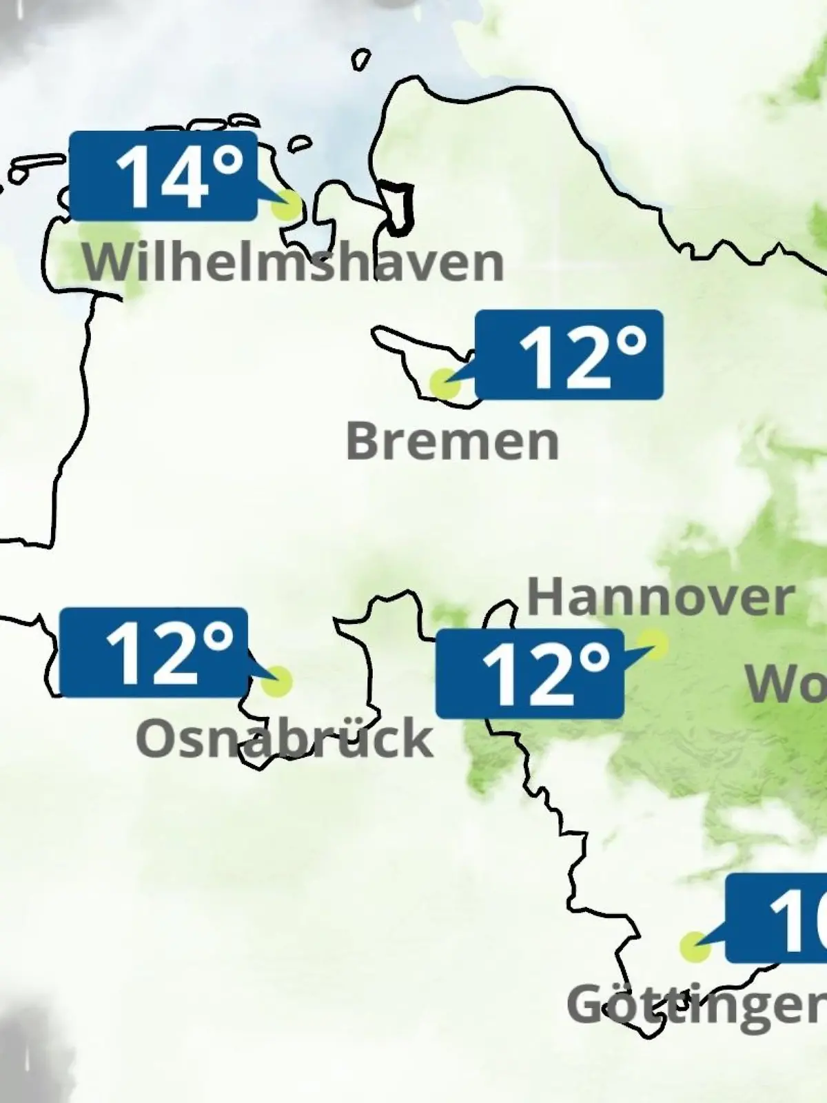 Bild zu: "Bremen und Niedersachsen: Wie wird das Wetter?"