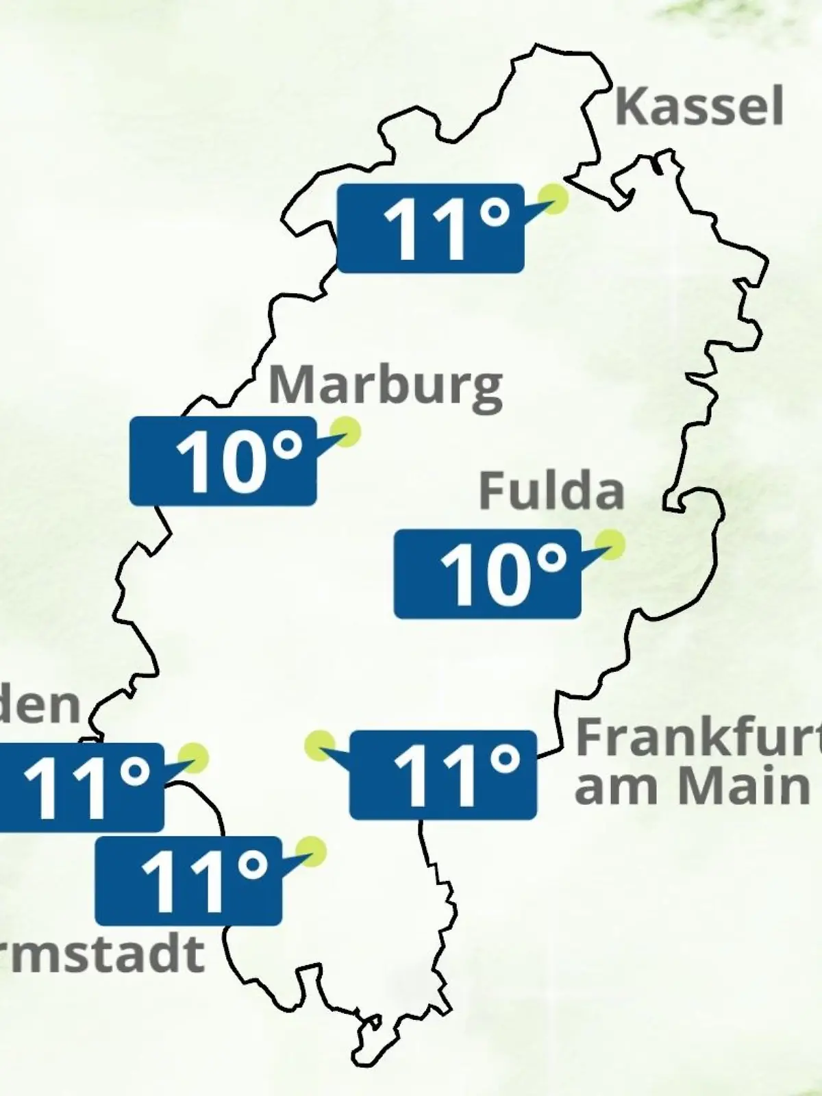 Bild zu: "Hessen: Wie wird das Wetter?"