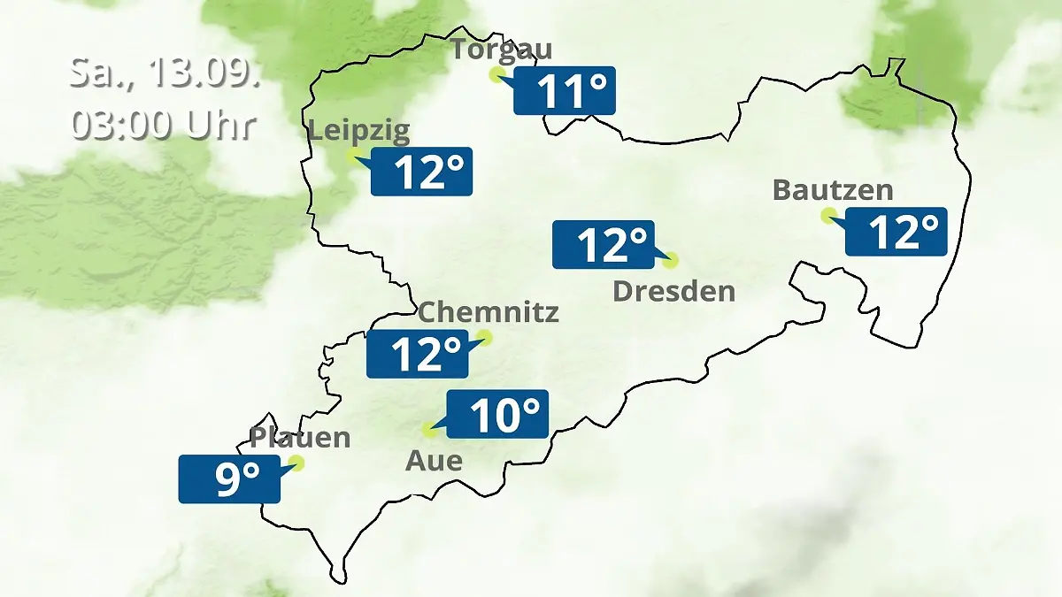 Sachsen: Wie wird das Wetter? Regen- und Wolkenfilm für Chemnitz, Dresden und Leipzig